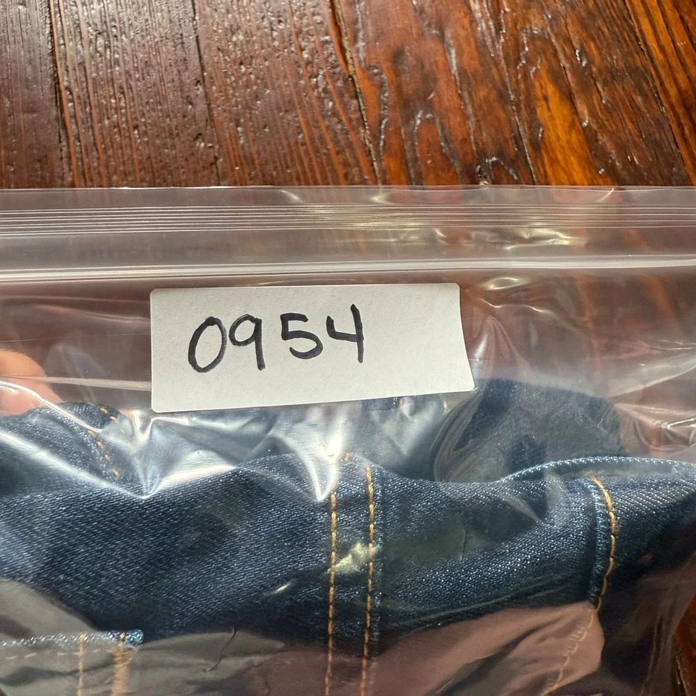 Levis 505 Jeans Mens 36x32 Blue Straight Leg Stretch Cowboy Biker -‎ EUC
